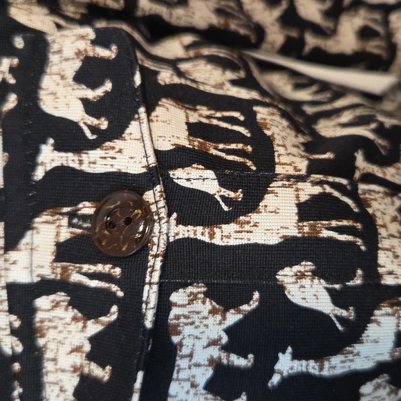 Diane von Furstenberg Opal Jungle silk romper Sz 6 - Picture 4 of 14